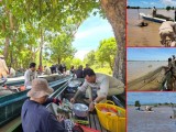 លោក លី ឡា នាយខណ្ឌរដ្ឋបាលជលផលកំពង់ឆ្នាំង សហការជាមួយកម្លាំងចម្រុះ ចុះប្រតិបត្តិការ ដឹកនាំលោក ប្រាក់ លាងហួរ អនុប្រធានមន្ទីរកសិកម្ម ចុះល្បាត និងបង្ក្រាបបានបទល្មើសនេសាទខុសច្បាប់ មានរបាំងសាច់អួន របាំងស្បៃមុង និងលបលូ ៨ មាត់