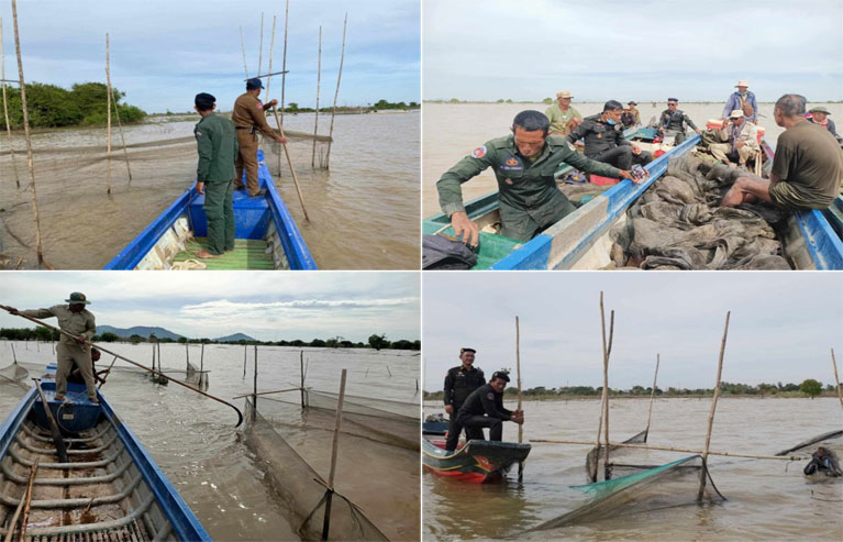 ខណ្ឌ​រដ្ឋ​បាល​ជលផល​កំពង់ឆ្នាំង ចុះបង្ក្រាបបាន​ករណីនេសាទ​ល្មើសច្បាប់ នៅក្នុង​ដែន​នេសាទ ចំណុច ព្រែក ប្រចា​ន់ ភូមិ ព្រៃគ្រី​ជើង និង ចំណុច ដា​អំបិល ភូមិ កោះធំ ឃុំ ព្រៃគ្រី ស្រុក​ជល​គិរី